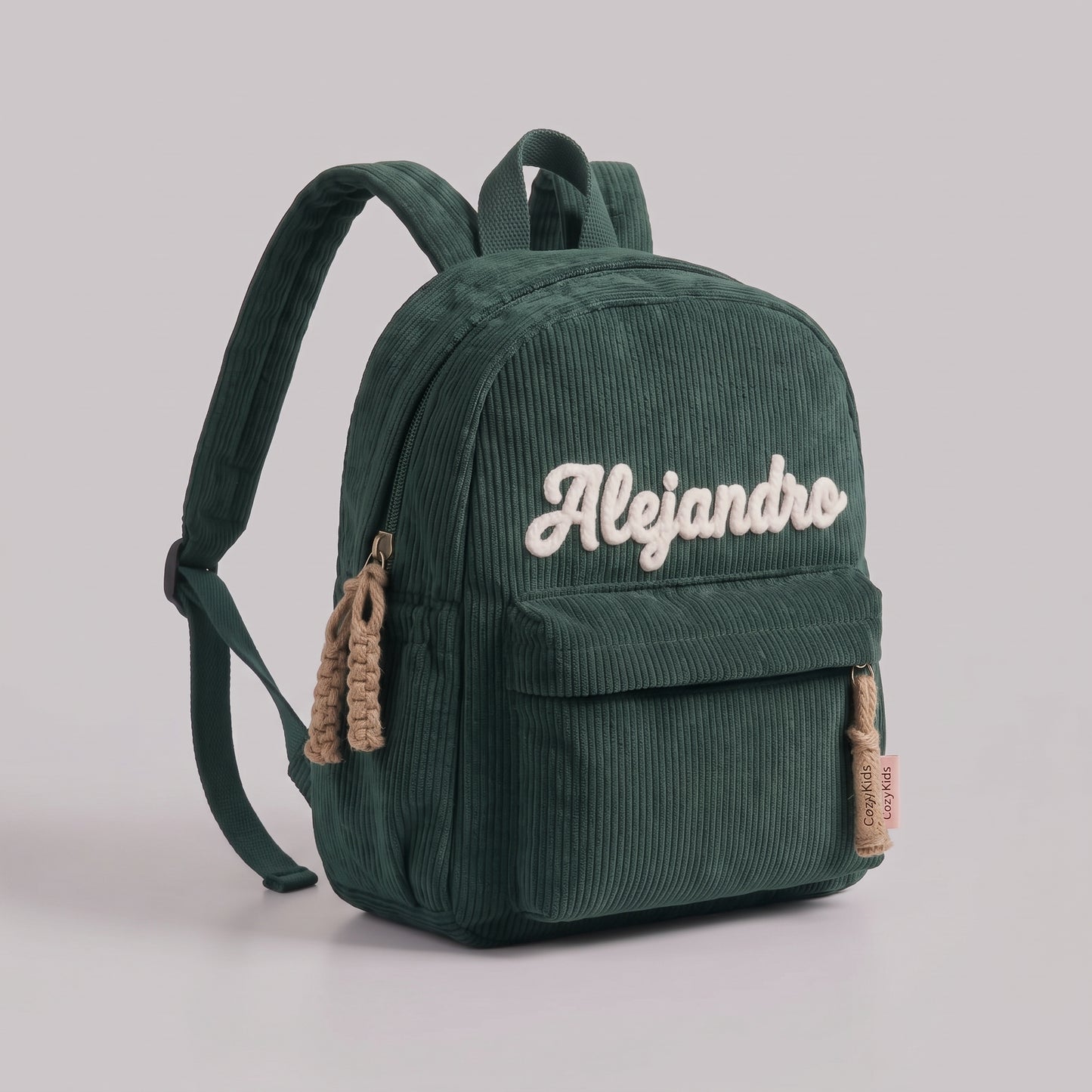 Mochila Infantil Personalizada con Nombre Tejido a Mano