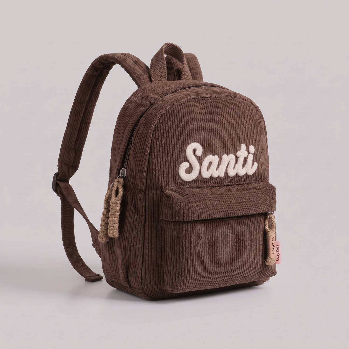 Mochila Infantil Personalizada con Nombre Tejido a Mano