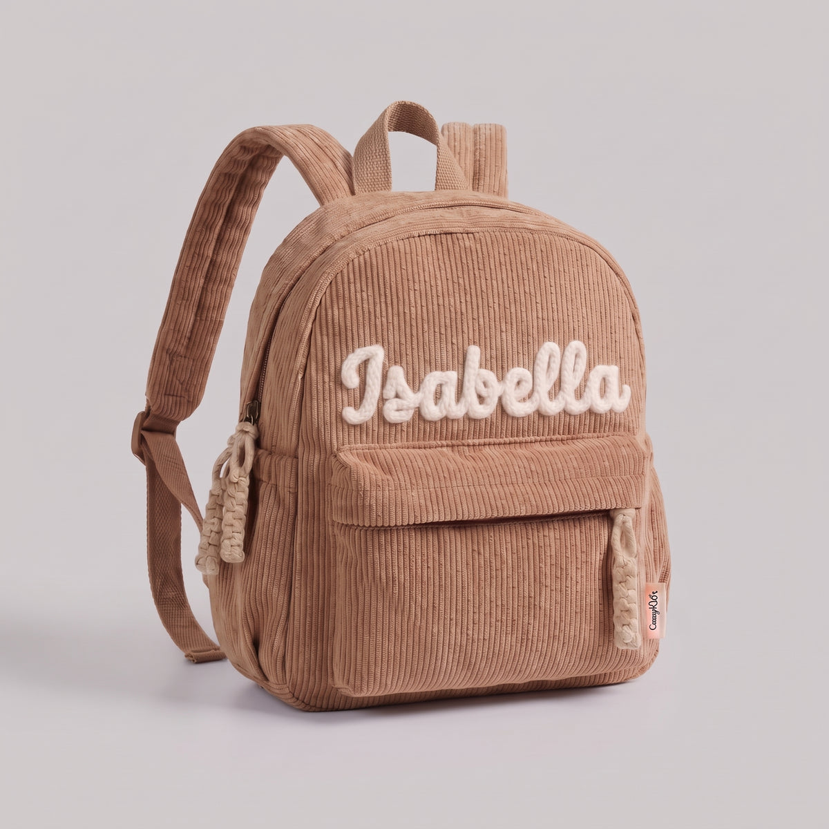 Mochila Infantil Personalizada con Nombre Tejido a Mano