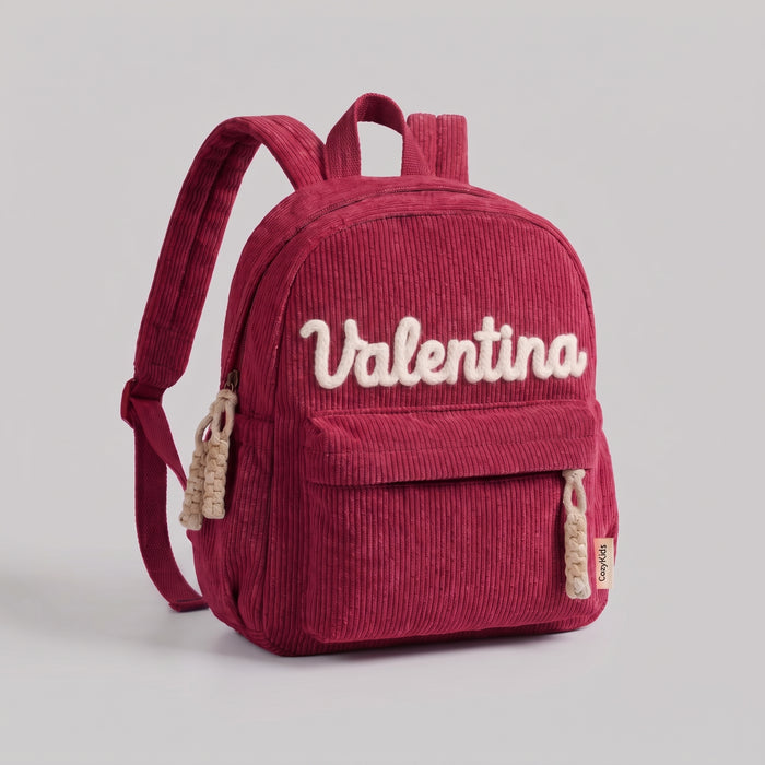 Mochila Infantil Personalizada con Nombre Tejido a Mano